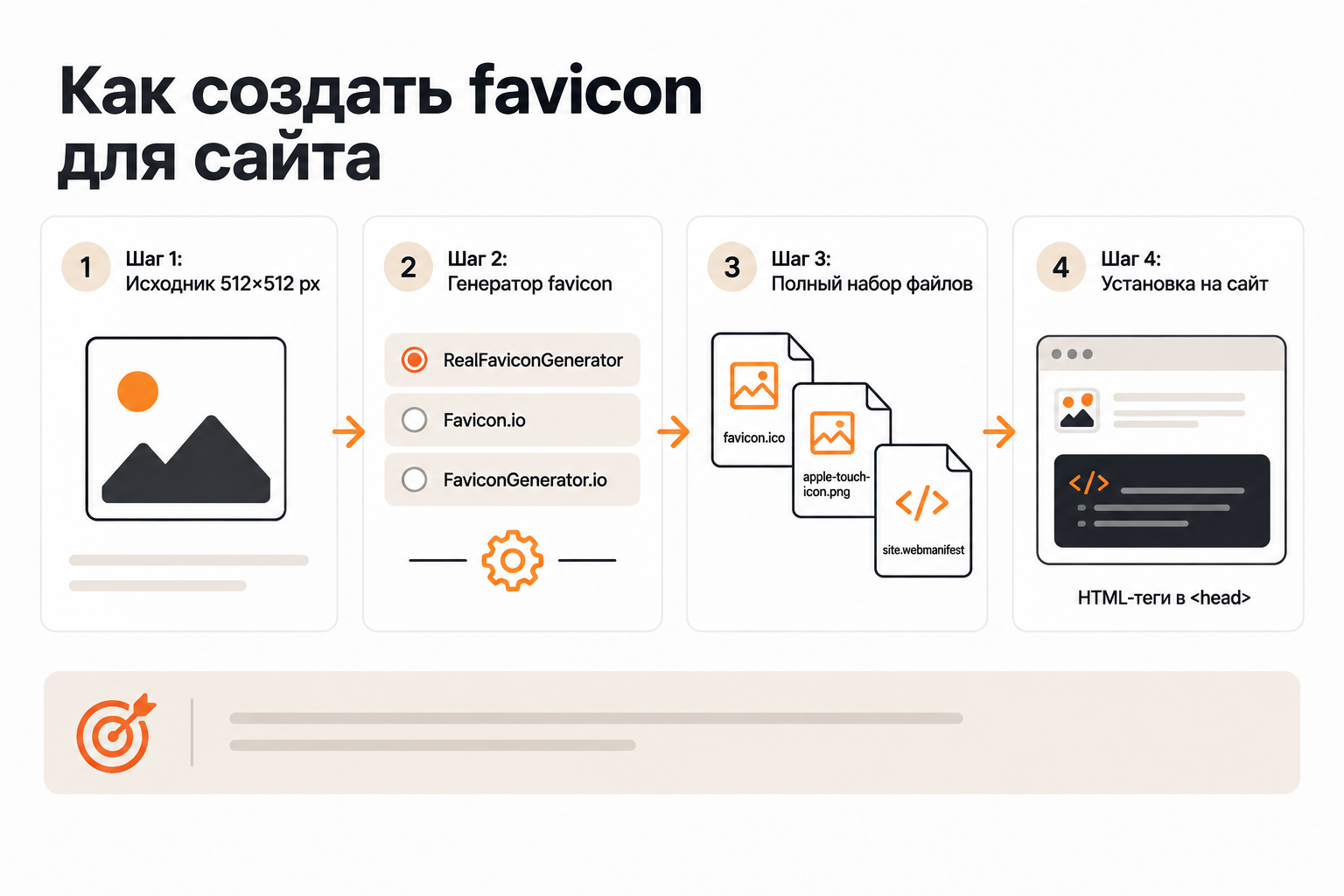 Пошаговый процесс создания favicon: от исходного изображения до установки на сайт