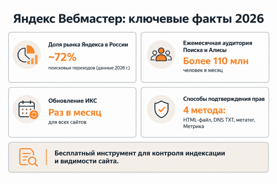 Яндекс Вебмастер: полное руководство по работе с сервисом в 2026 году