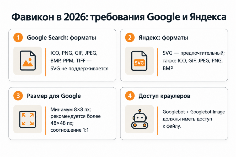 Фавикон для сайта: что это такое, как создать и установить в 2026 году