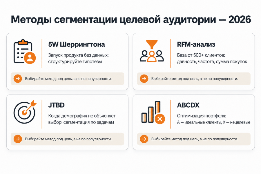 Сегменты целевой аудитории: методы, критерии и инструменты сегментации в 2026 году