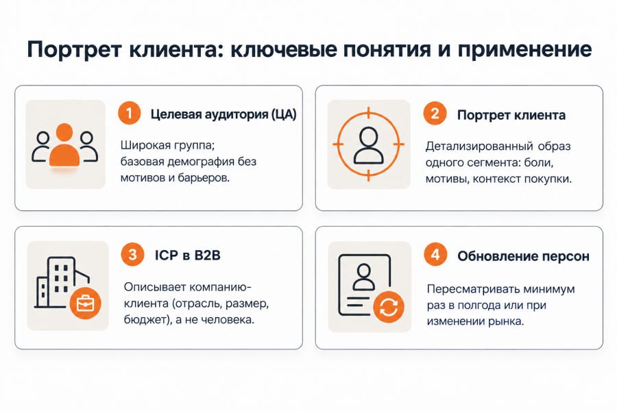 Портрет клиента: что это такое, как составить и применять в маркетинге