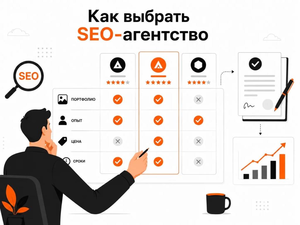 Критерии выбора SEO-агентства в Минске: сравнение подрядчиков по опыту, портфолио и стоимости продвижения.