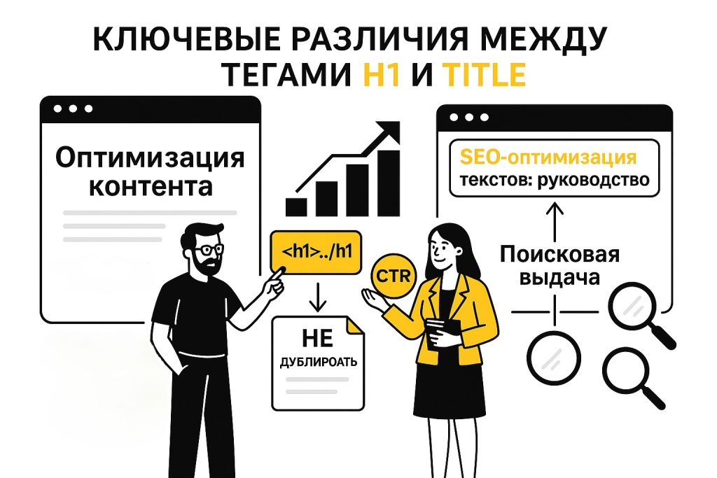 Otlichiya H1 ot Title i ih vzaimnoe vliyanie.jpeg Разница между тегами H1 и Title в SEO-оптимизации.