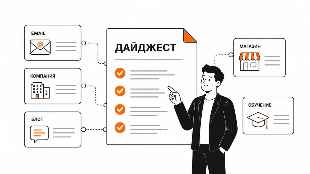 gde-ispolzuyutsya-daydzhesty.webp Где используются дайджесты в email, компаниях, блогах, магазинах и обучении.
