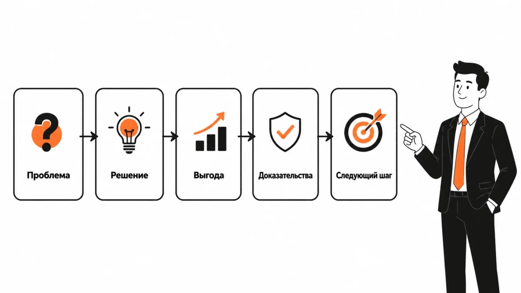 struktura-pitcha-shema.webp Структура питча схема с этапами от проблемы до следующего шага.