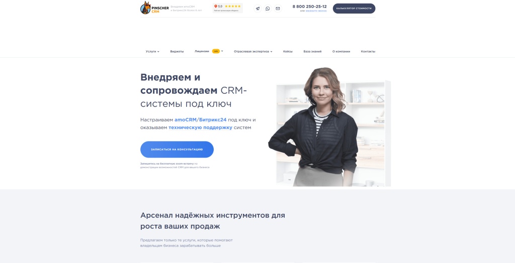 PINSCHER CRM скриншот. 