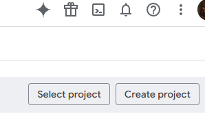 create-project-google-cloud-console.png Выбор или создание проекта в Google Cloud перед активацией Indexing API.