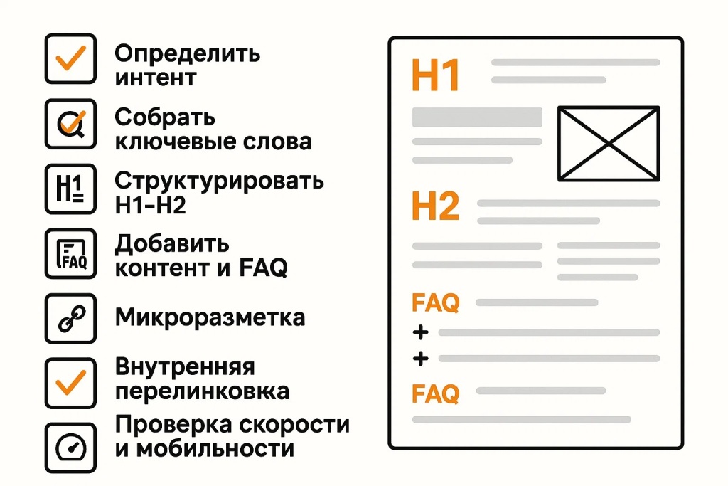 SEO чек лист оптимизации контента с заголовками ключевыми словами и внутренней перелинковкой SEO чек лист оптимизации контента с заголовками ключевыми словами и внутренней перелинковкой