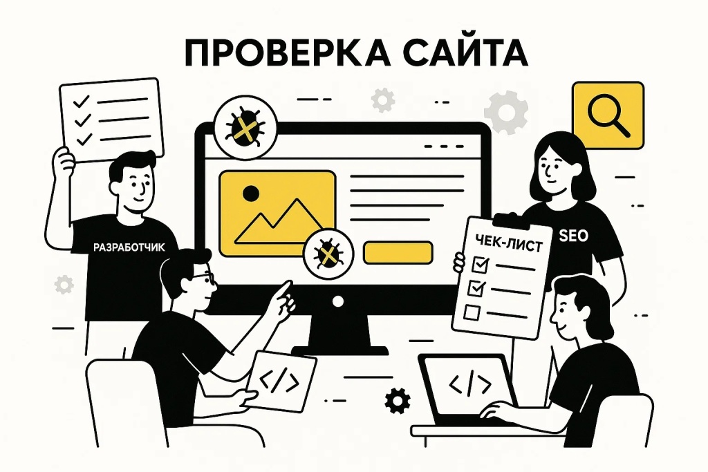 Проверка сайта SEO и разработчиками с чек-листом и устранением багов. Проверка сайта SEO и разработчиками с чек-листом и устранением багов.