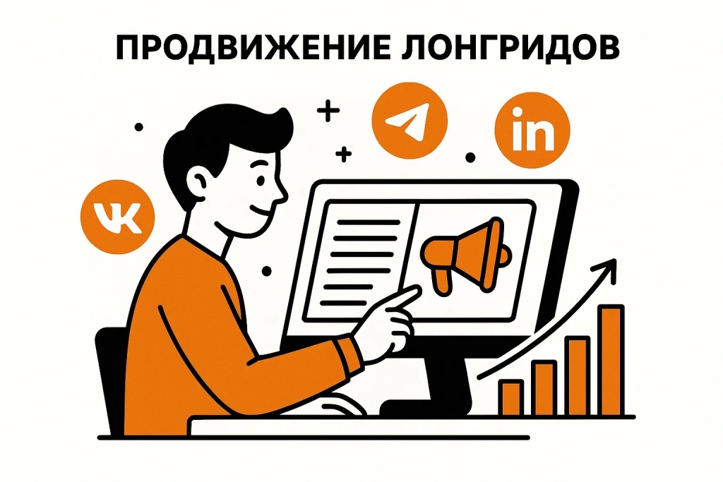 Продвижение лонгридов в социальных сетях для увеличения охвата и вовлеченности.