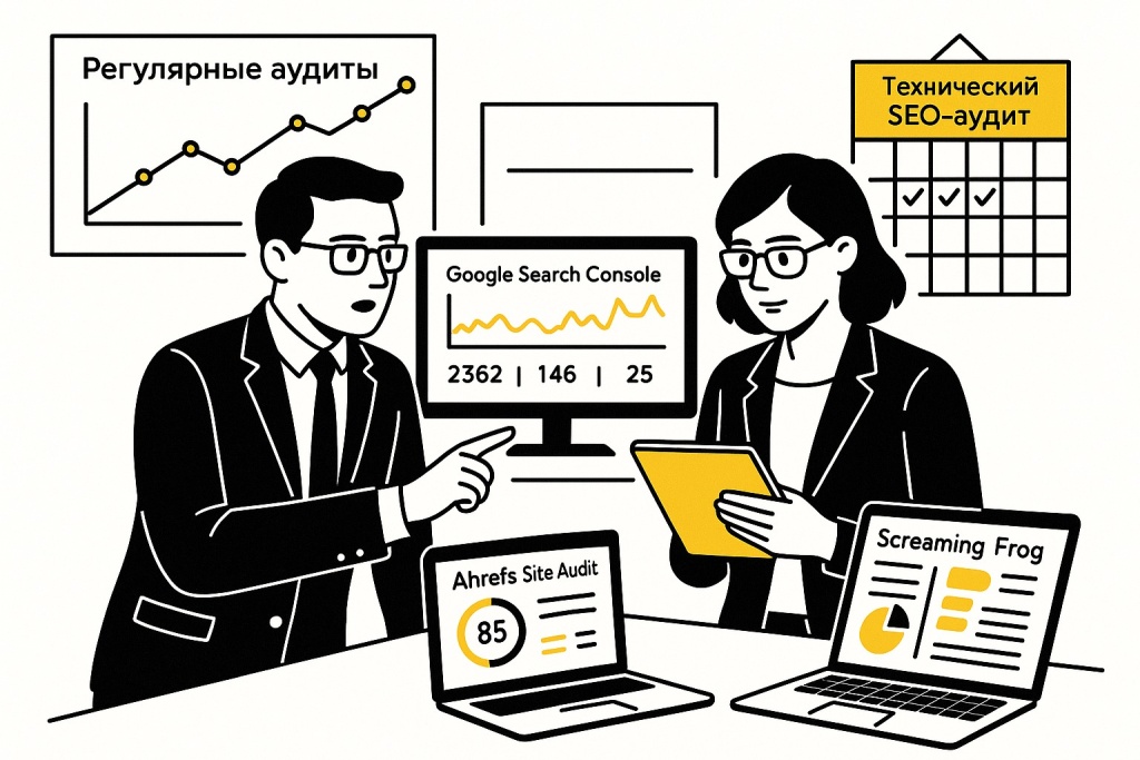 Monitoring, audit i podderzhanie tehnicheskoj optimizacii.jpeg Инструменты для мониторинга технического состояния сайта.