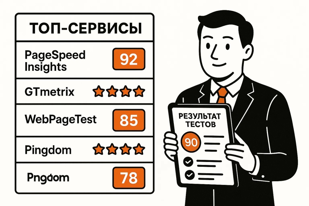 top-servisy-analiza-skorosti-pagespeed-gtmetrix-pingdom.jpg Сравнительный анализ показателей скорости сайта в популярных сервисах PageSpeed Insights и GTmetrix.