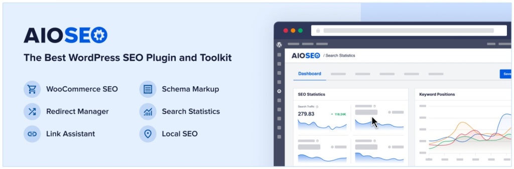 All in One SEO плагин для WordPress с поддержкой WooCommerce и локального SEO.