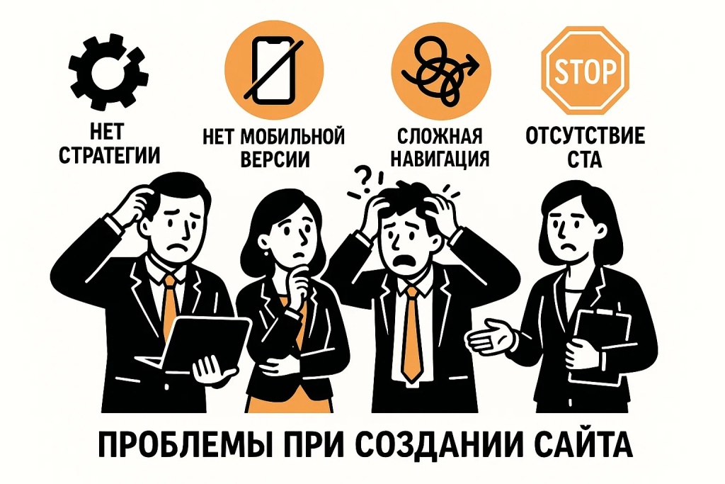 Перечень типичных проблем и ошибок возникающих в процессе создания веб сайта
