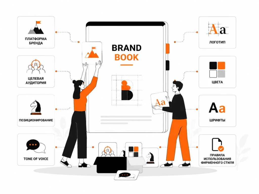 struktura-brendbuka-company.webp Основные разделы брендбука компании и их взаимосвязь