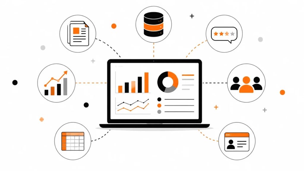 Источники данных для анализа рынка: документы, CRM, отзывы и графики. 