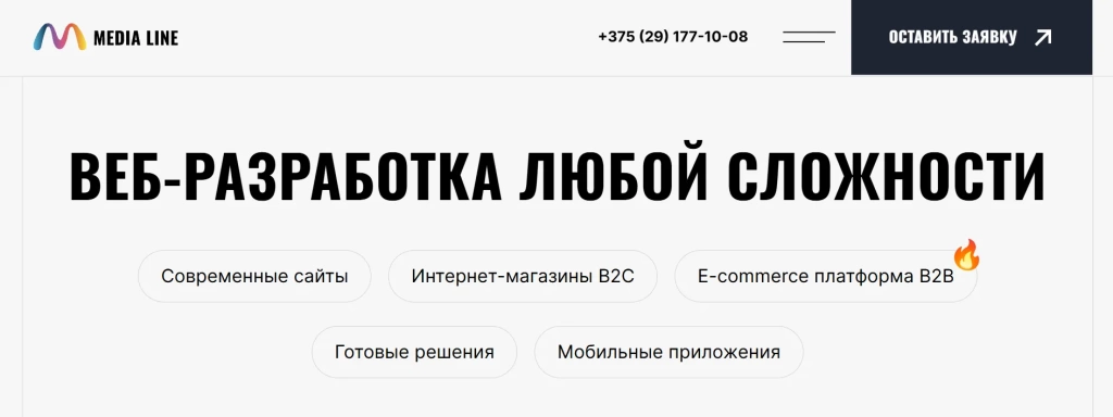 Главная страница Медиа Лайн.