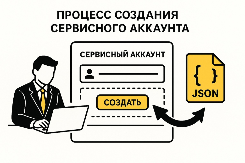 Sozdanie servisnogo akkaunta i JSON-klyucha.jpeg Настройка сервисного аккаунта для Indexing API.