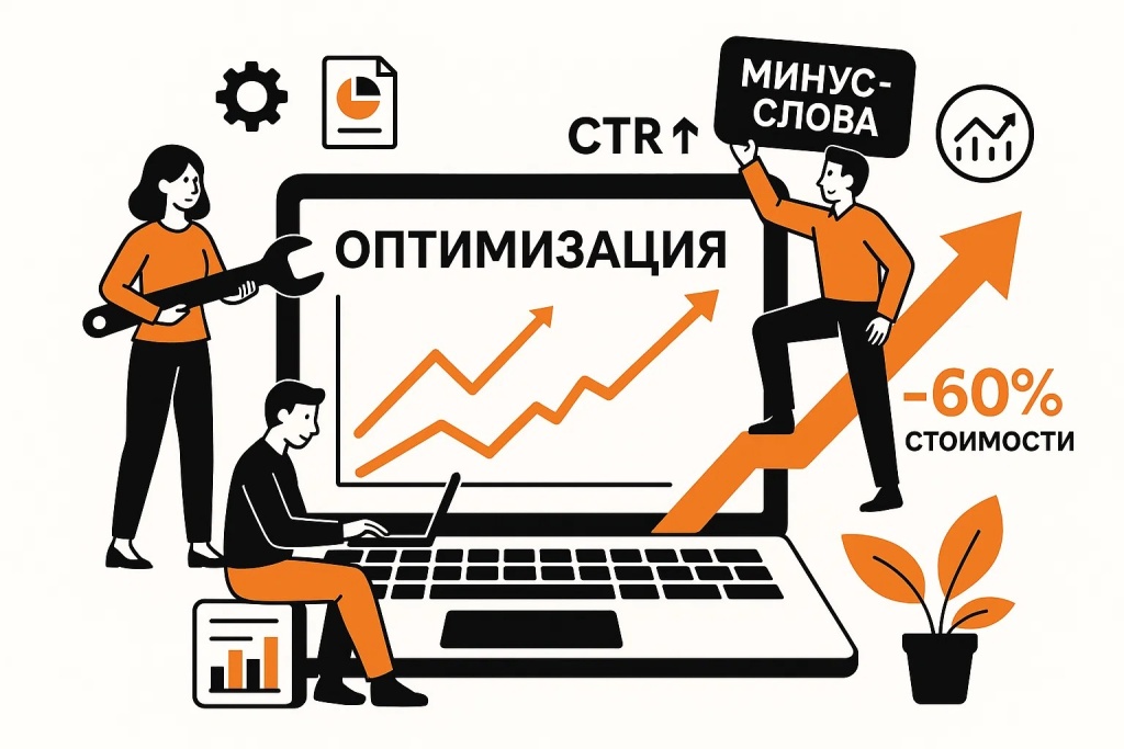 optimizatsiya-reklamnoy-kampanii-snizhenie-stoimosti.jpg Оптимизация рекламной кампании и снижение стоимости клика на 60 процентов.