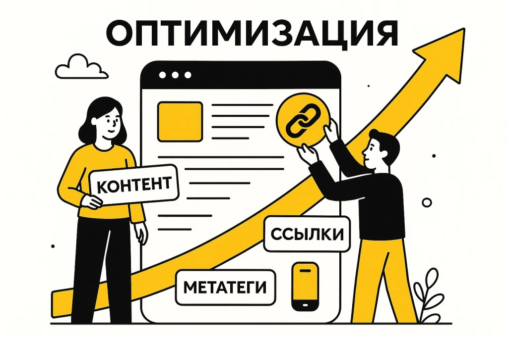 SEO-оптимизация с контентом, ссылками и метатегами для повышения видимости сайта. SEO-оптимизация с контентом, ссылками и метатегами для повышения видимости сайта.