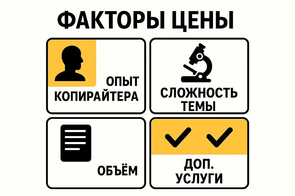 Из чего складывается цена SEO-текста.