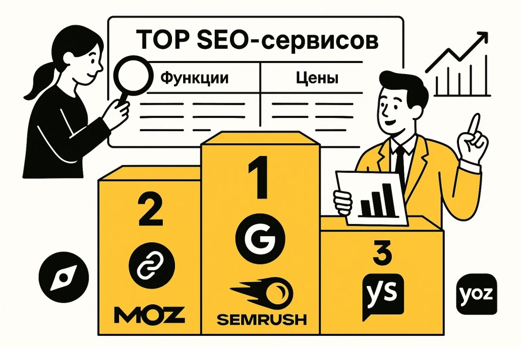 Топ seo сервисов с рейтингом, функциями и ценами, лидирует semrush.