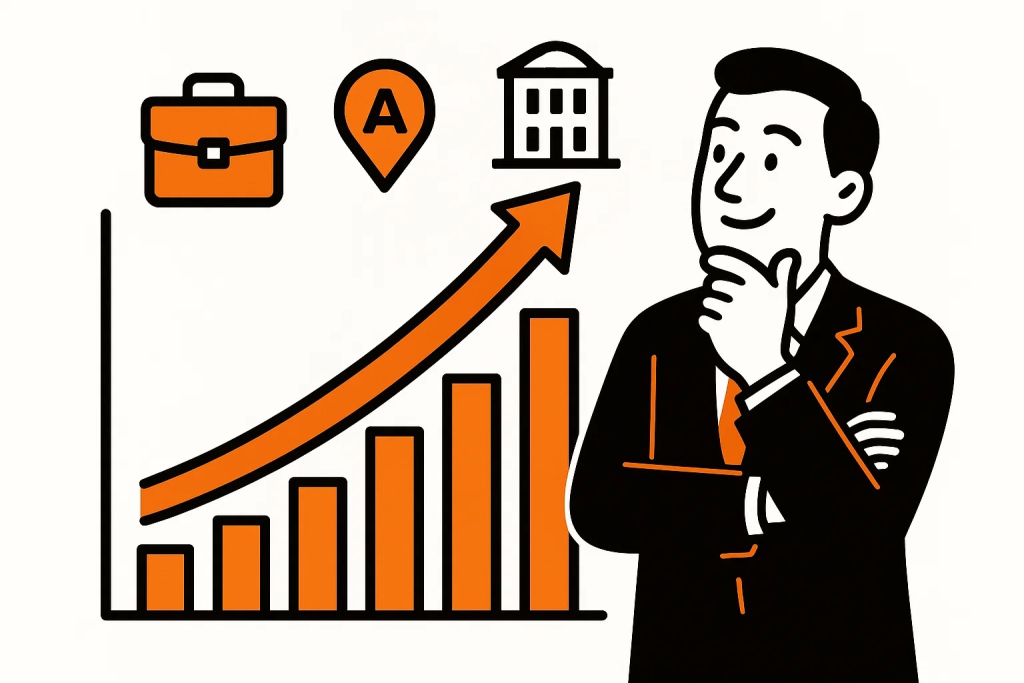 График роста, демонстрирующий положительные бизнес-результаты от внедрения GEO и AEO.