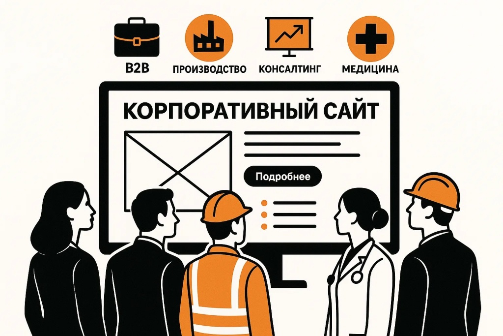 Корпоративный сайт как инструмент для бизнеса в сферах производства, консалтинга и медицины