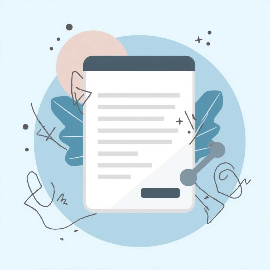 Оптимизация SEO контента. Иллюстрация текста с элементами аналитики и корректировки.