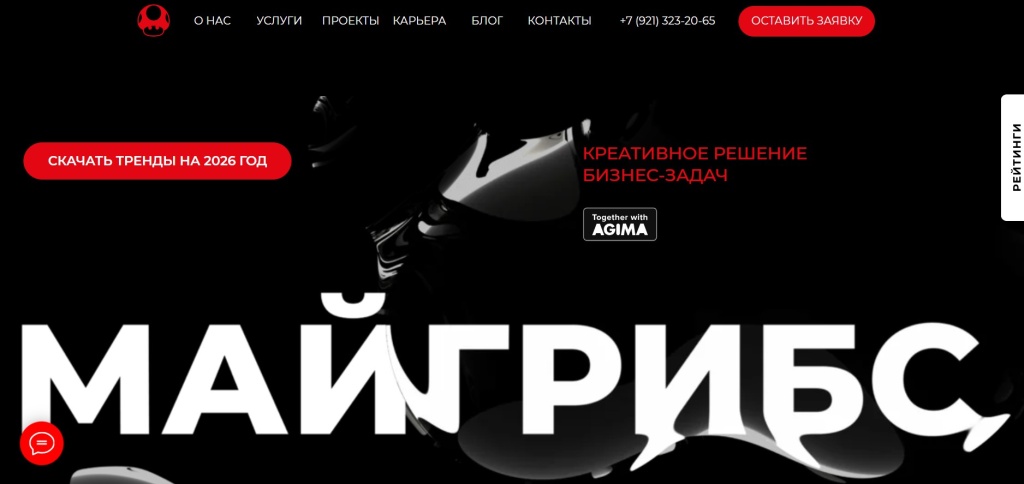 Главная страница агентства MYGRIBS.