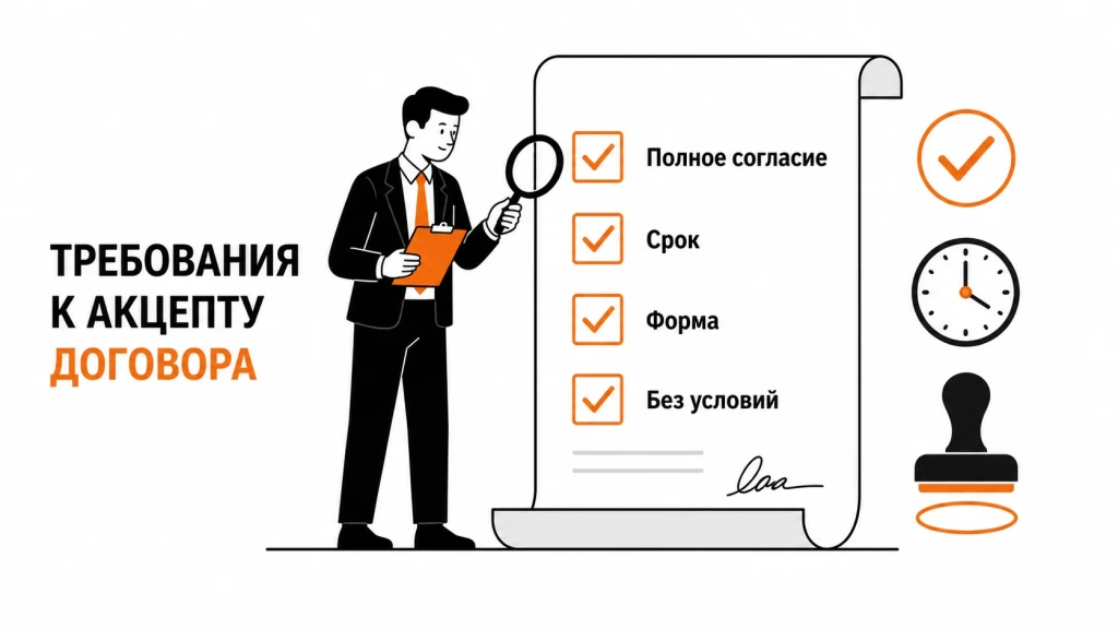 Требования к акцепту договора с чек-листом условий. 