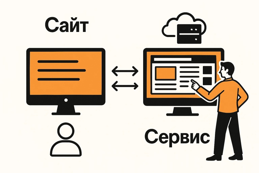 Основные элементы создания и функционирования современного веб сайта включая дизайн и сервис