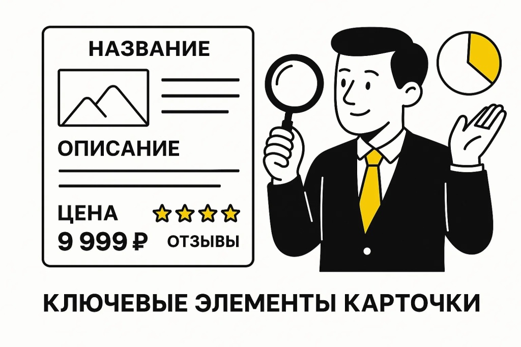 Ключевые элементы карточки товара. Важные части для оптимизации.