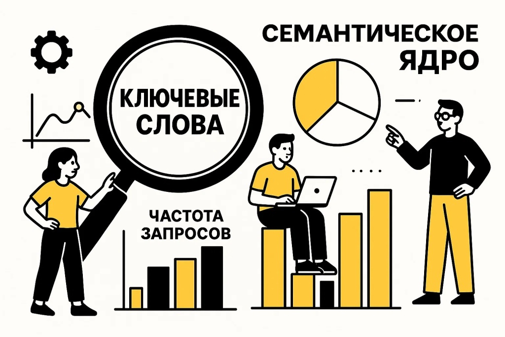 Ключевые слова и семантическое ядро с анализом частоты запросов и графиками. Ключевые слова и семантическое ядро с анализом частоты запросов и графиками.