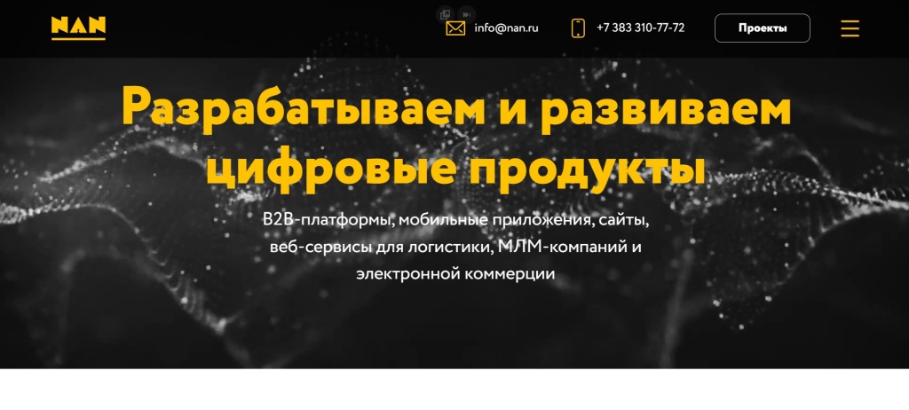 Главная страница агентства NAN agency.