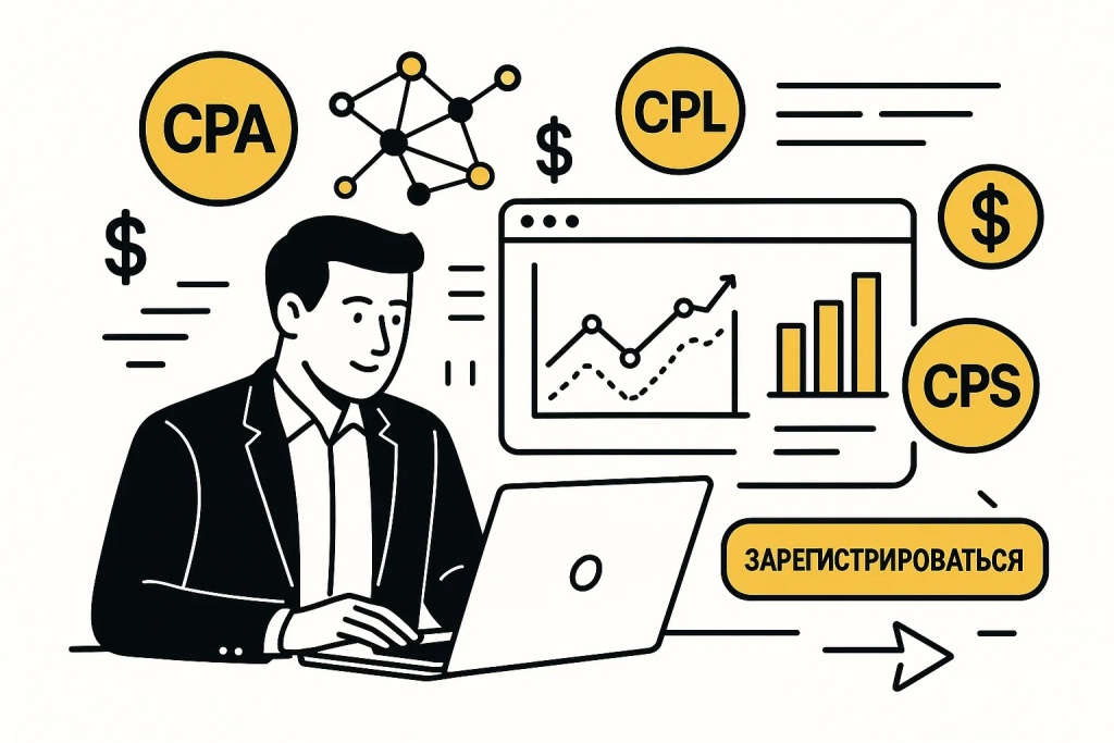 CPA сети CPL и CPS в партнёрском маркетинге, аналитика и регистрация.