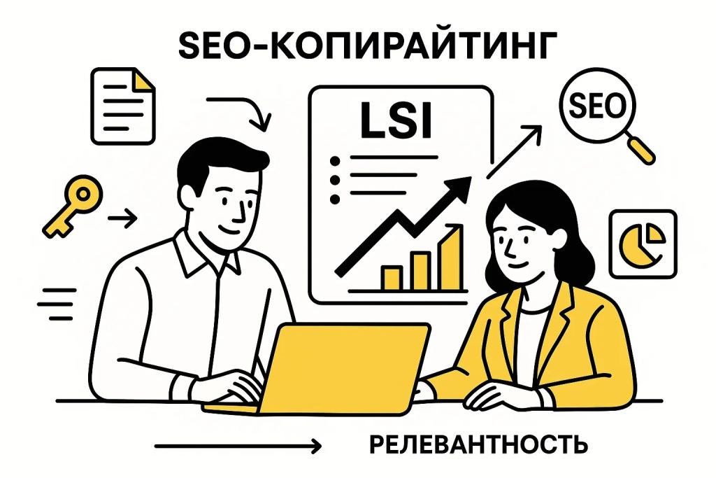 SEO копирайтинг с LSI для повышения релевантности и эффективности.