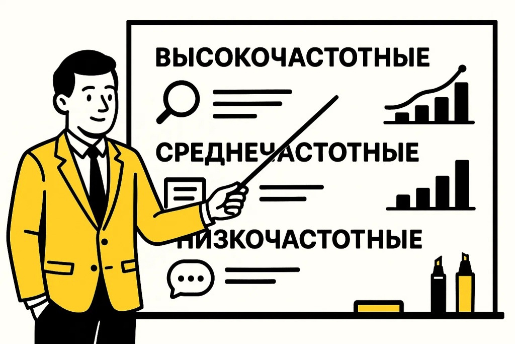 tipy-klyuchevykh-slov-v-seo_11zon.jpeg Типы ключевых слов в SEO: высокочастотные, среднечастотные и низкочастотные.