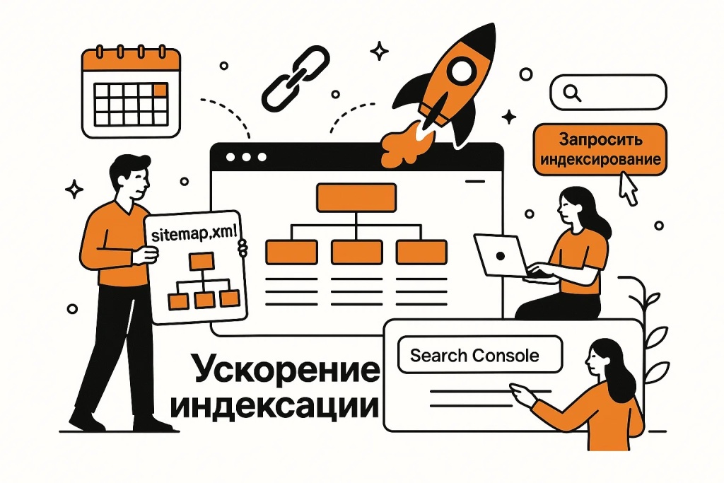 Ускорение индексации сайта с помощью sitemap и Google Search Console.