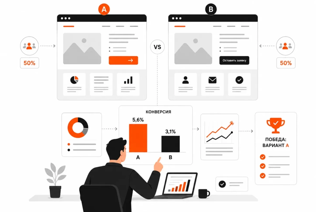 ab-testirovanie-konversii-sayta.webp A/B-тестирование элементов сайта для увеличения конверсии