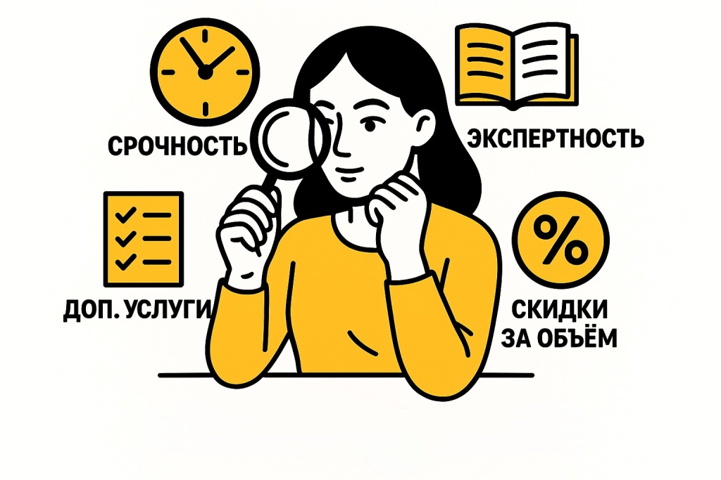 Дополнительные факторы стоимости SEO-текста.