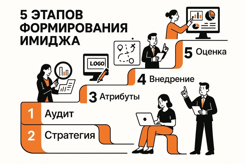 Пять этапов формирования имиджа бренда включая аудит стратегию и внедрение Пять этапов формирования имиджа бренда включая аудит стратегию и внедрение