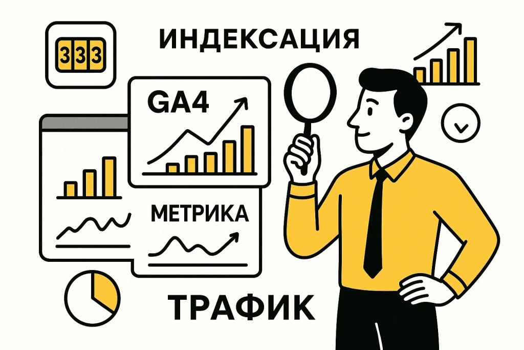 Индексация и анализ трафика через GA4 и Метрику для улучшения SEO. Индексация и анализ трафика через GA4 и Метрику для улучшения SEO.