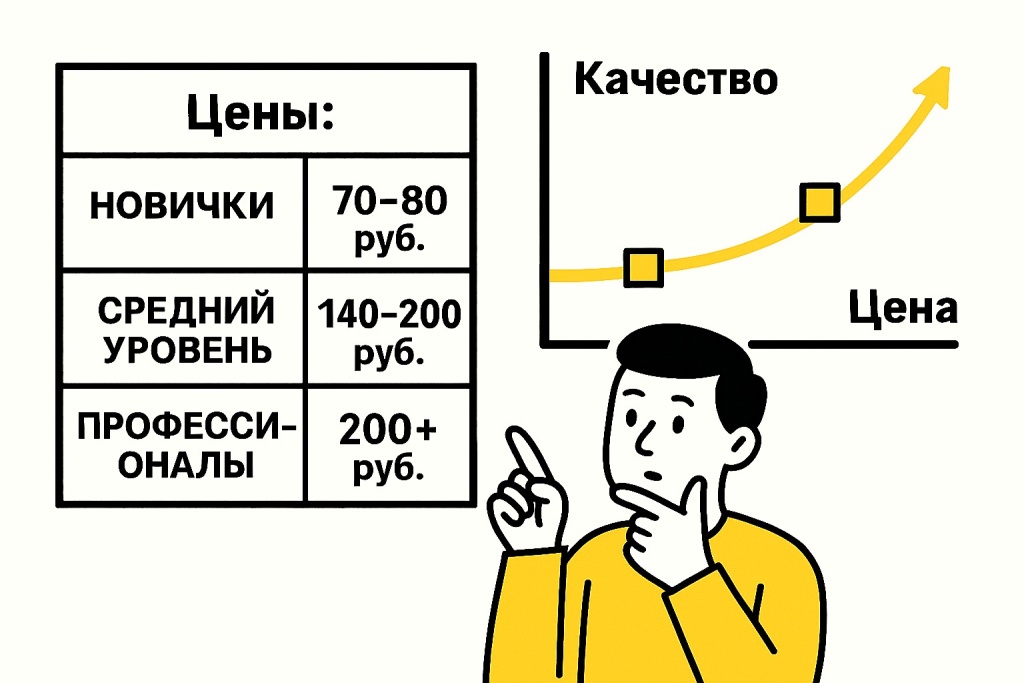 Средние цены на SEO-тексты в 2024 году.