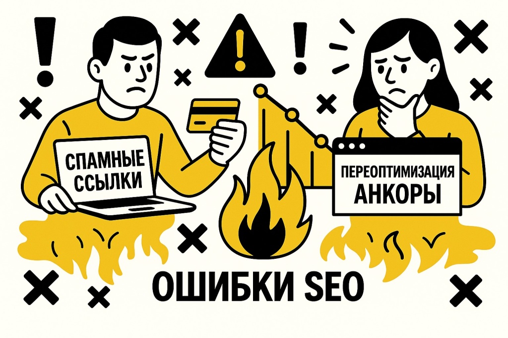 Типичные ошибки во внешней оптимизации сайта (Off-Page SEO) и их последствия.