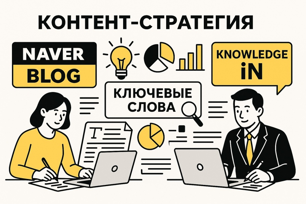 Kontent-strategiya dlya Naver SEO.jpeg Контент-стратегия для Naver SEO с блогами и инфографикой.