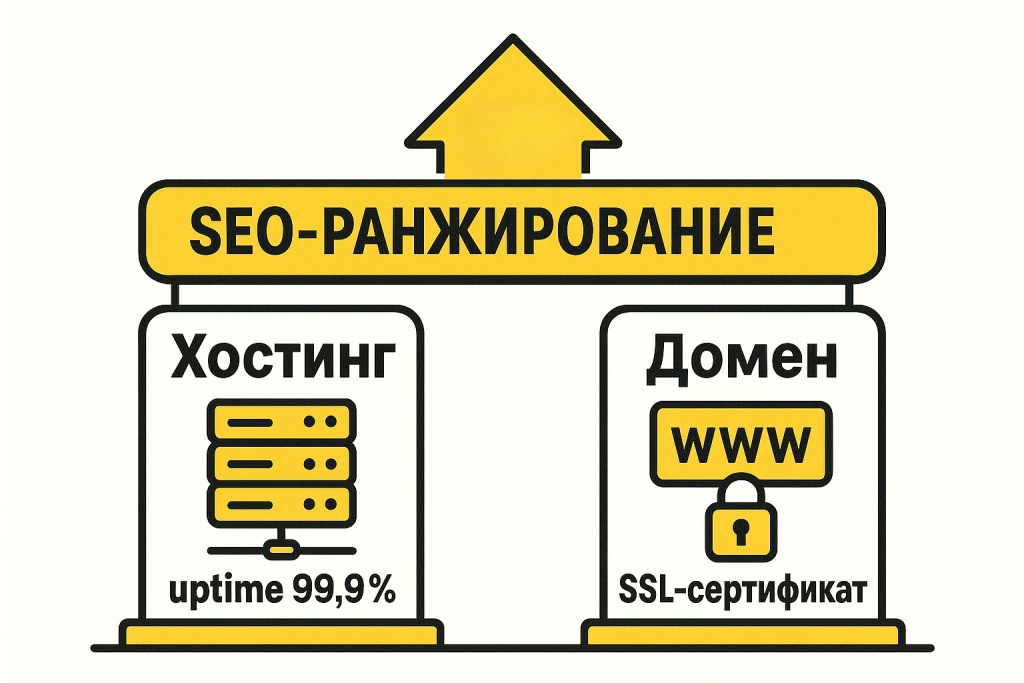 Влияние хостинга и домена на SEO-продвижение.
