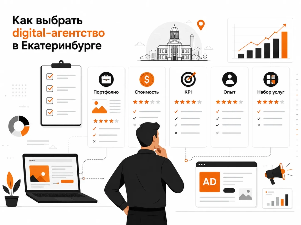 Как выбрать digital-агентство в Екатеринбурге — критерии выбора подрядчика.